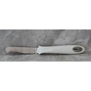 Wilton Stainless Steel 9" Long Icing Spatula Spreader White Handle Pre-Owned